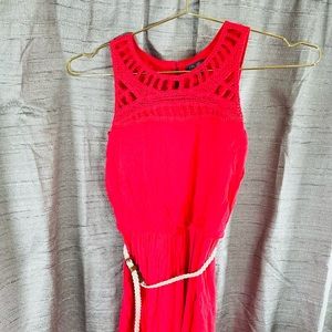 Lily Rose girls size 12 pink dress with belt